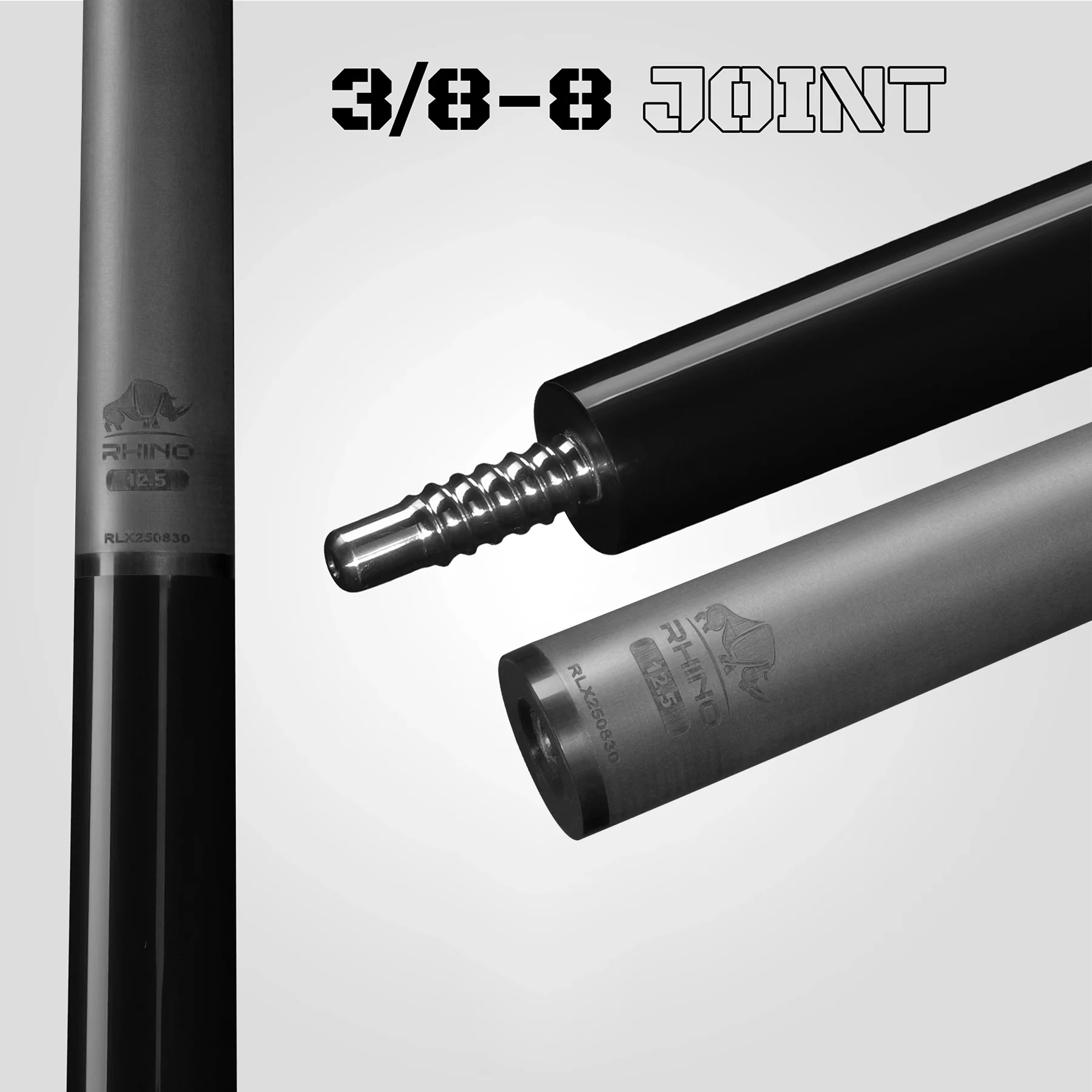 LUMINAX POOL CUE - JET BLACK - Image 7