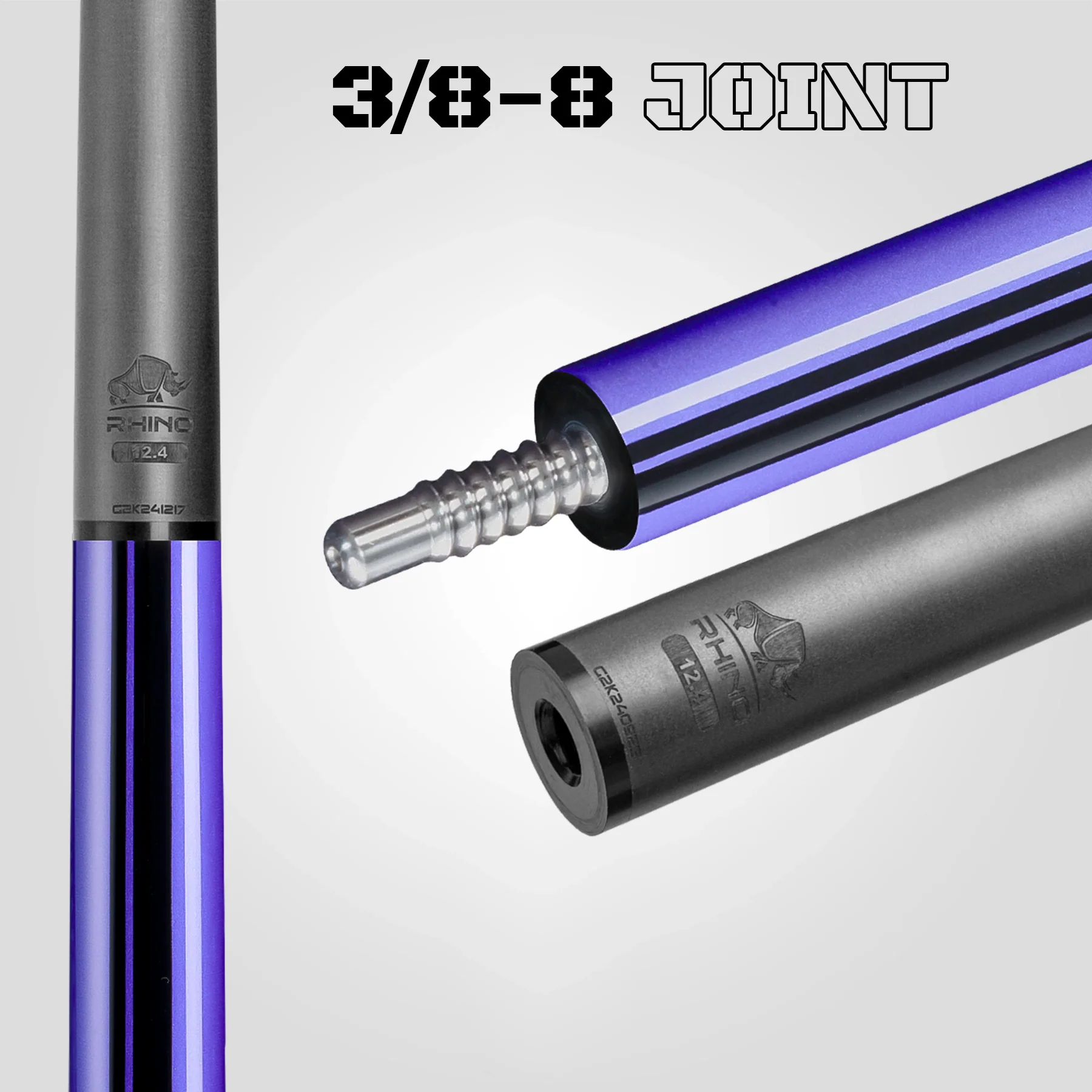 Nebula 2 Pool Cue - Amethyst Purple - Wrapless - Image 7