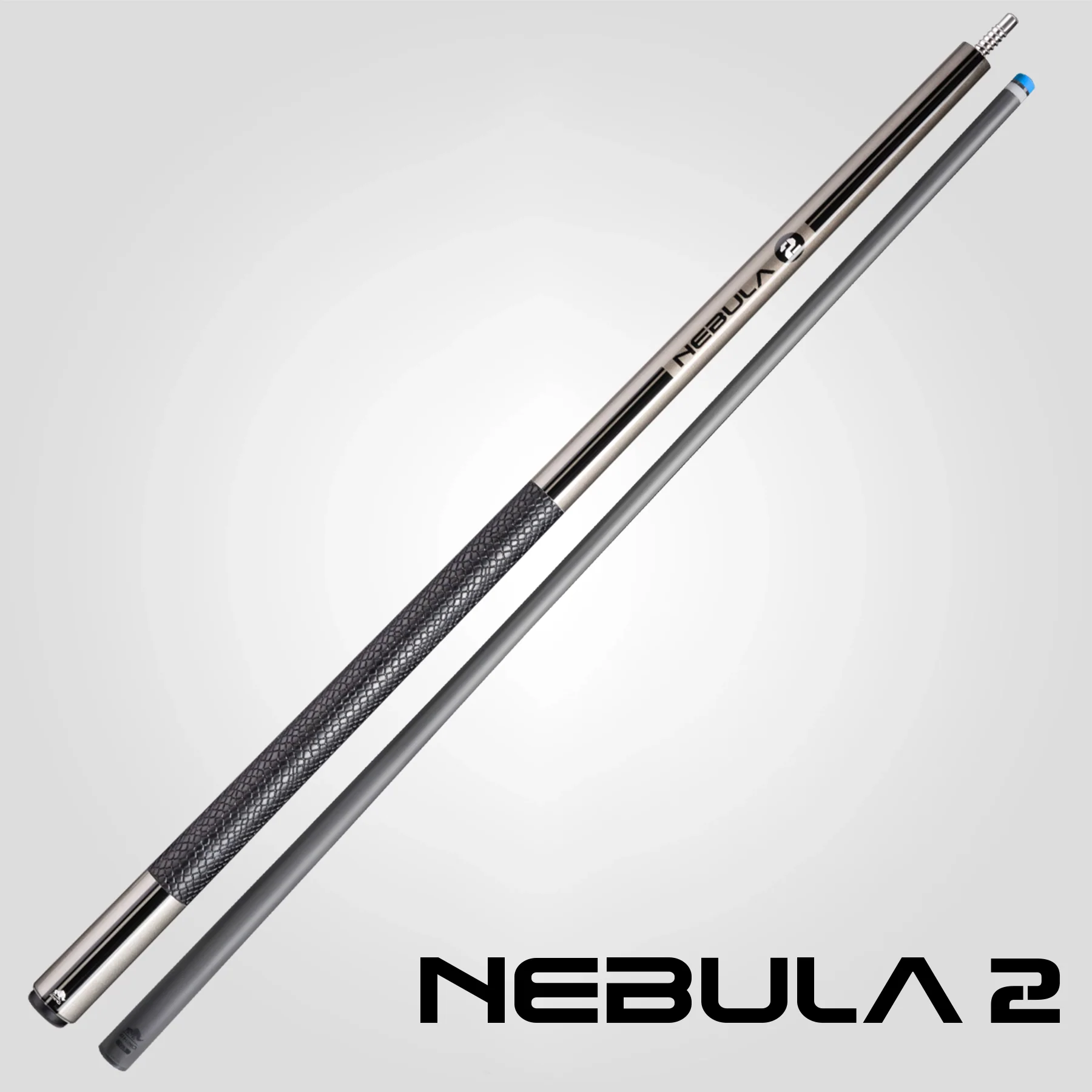 Nebula 2 Pool Cue - Charcoal Gray - Sport Wrap - Image 3