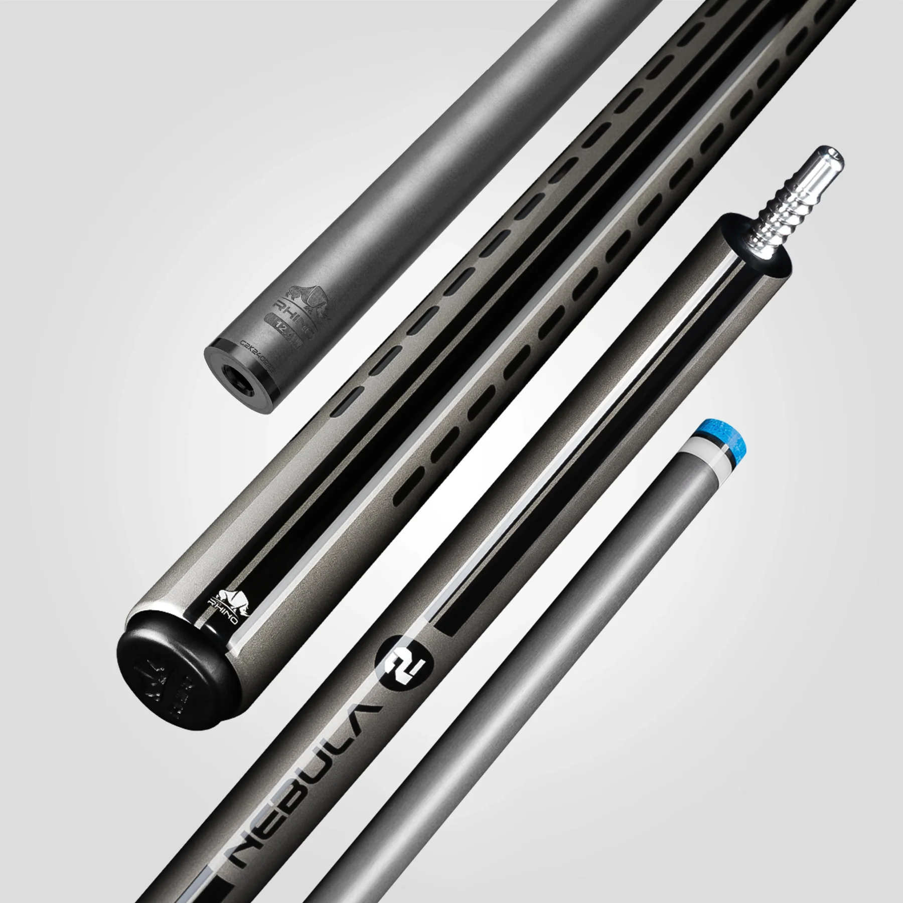 Nebula 2 Pool Cue - Charcoal Gray - Wrapless