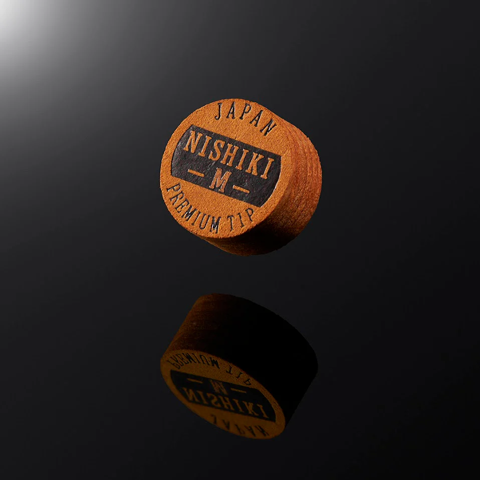 NISHIKI PREMIUM POOL CUE TIP - BROWN - Image 2