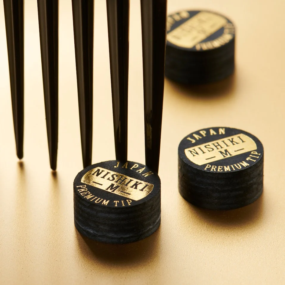 NISHIKI PREMIUM POOL CUE TIP - BLACK - Image 9