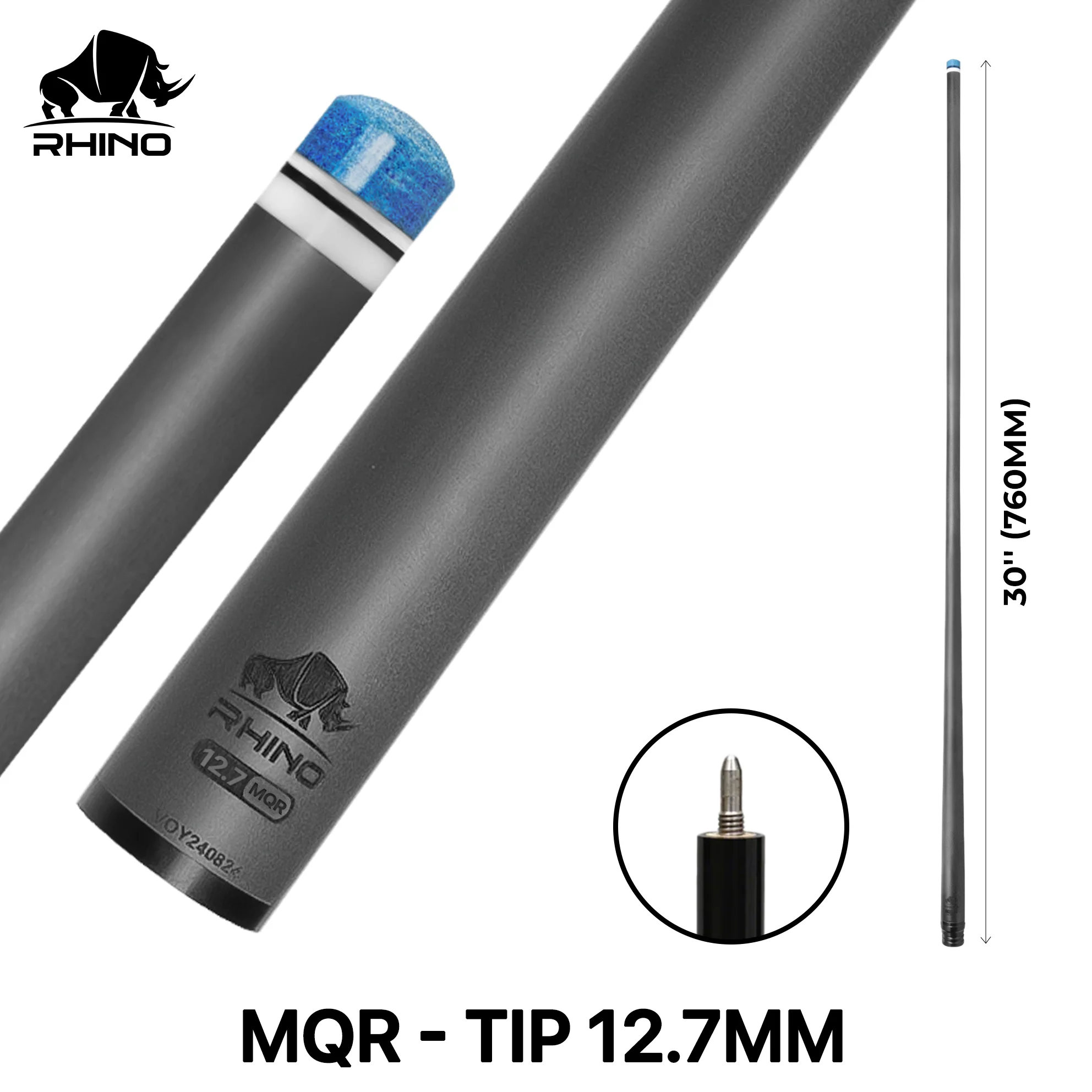 Rhino - 30" / MQR Carbon Pool Cue Single Shaft - Image 13