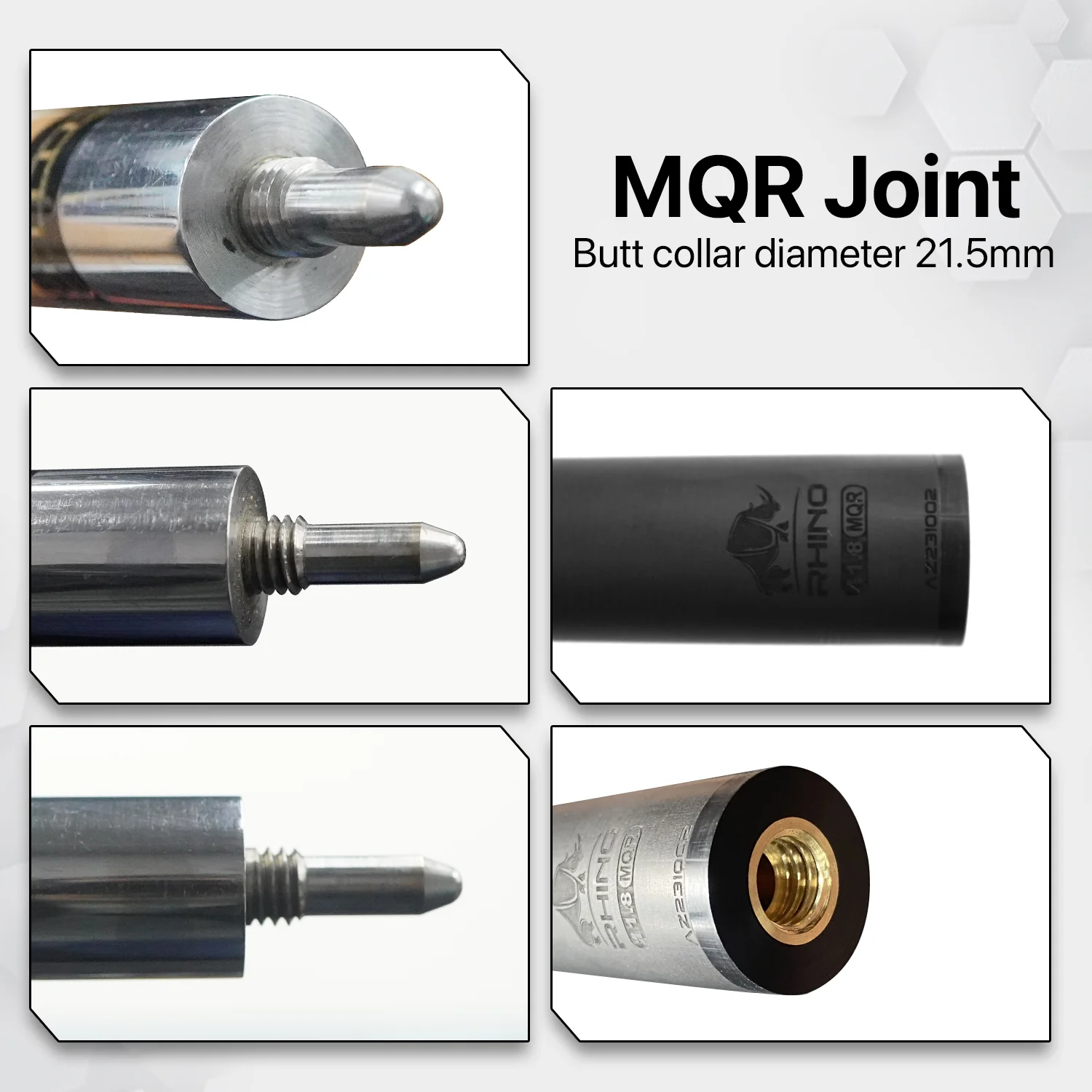 Rhino - 30" / MQR Carbon Pool Cue Single Shaft - Image 6