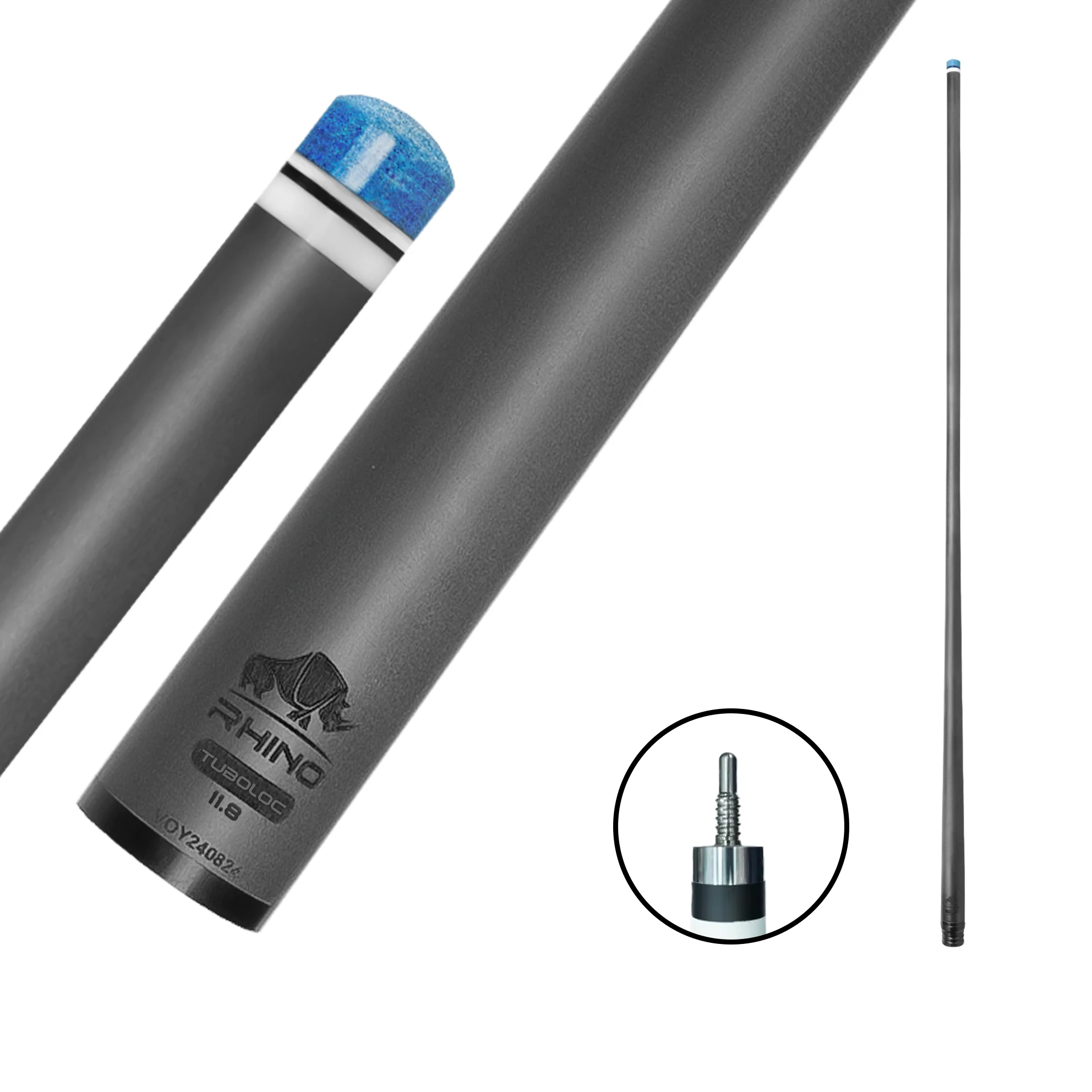 Rhino - 30" / Tuboloc Carbon Pool Cue Single Shaft