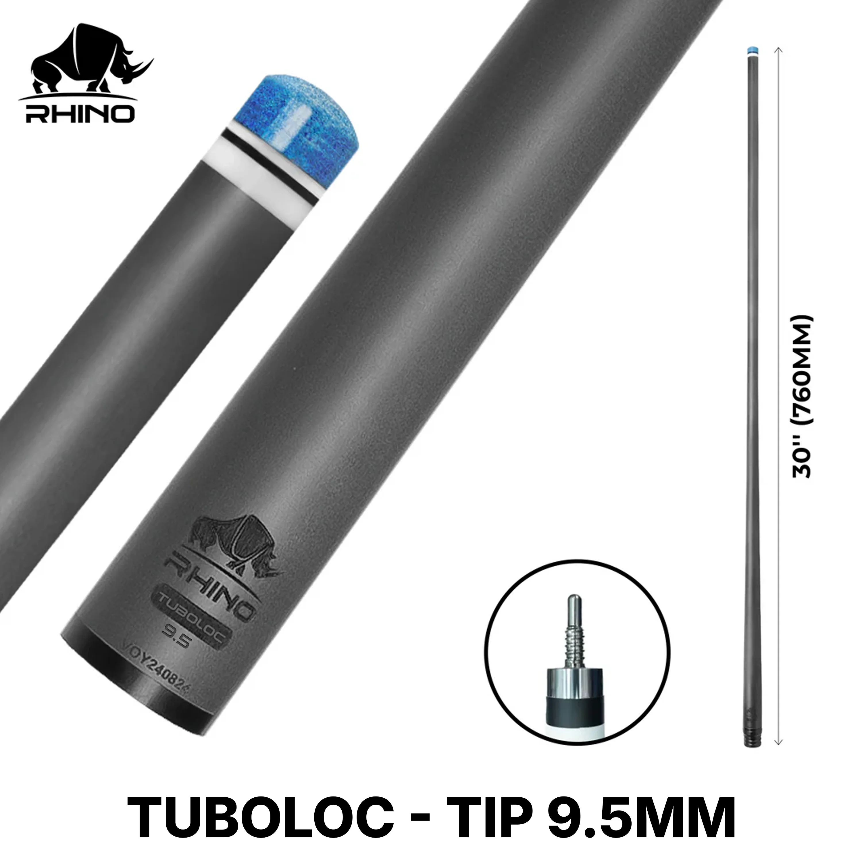 Rhino - 30" / Tuboloc Carbon Pool Cue Single Shaft - Image 16