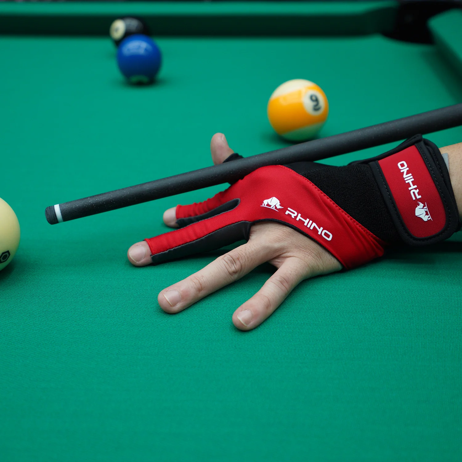 RHINO Billiards Glove Left Hand - Red - Image 6