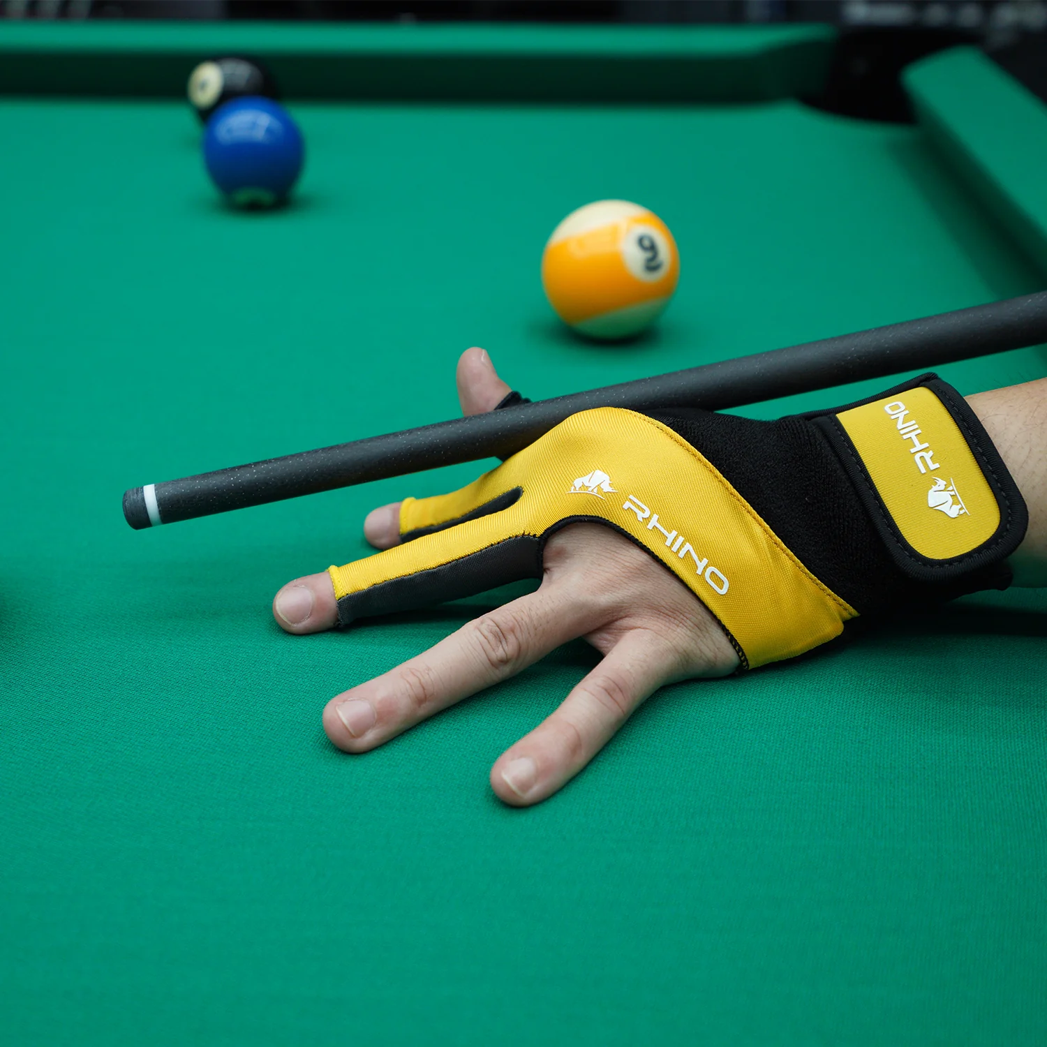 RHINO Billiards Glove Left Hand - Yellow - Image 6