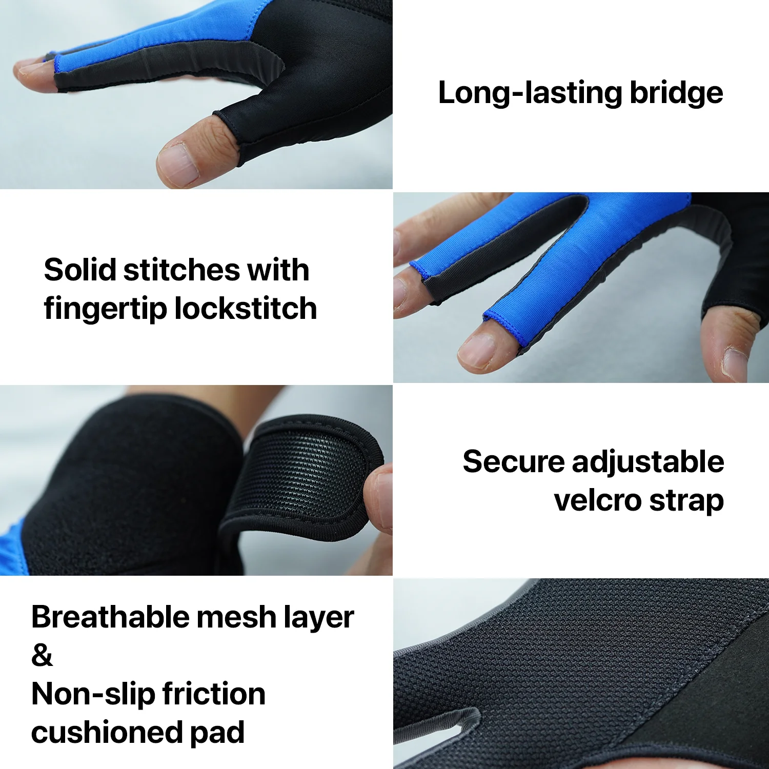 RHINO Billiards Glove Right Hand - Blue - Image 4