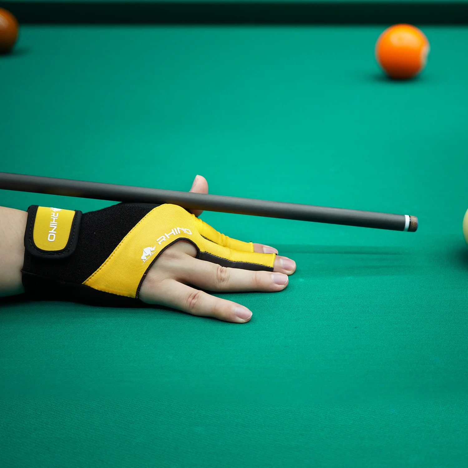 RHINO Billiards Glove Right Hand - Yellow - Image 5