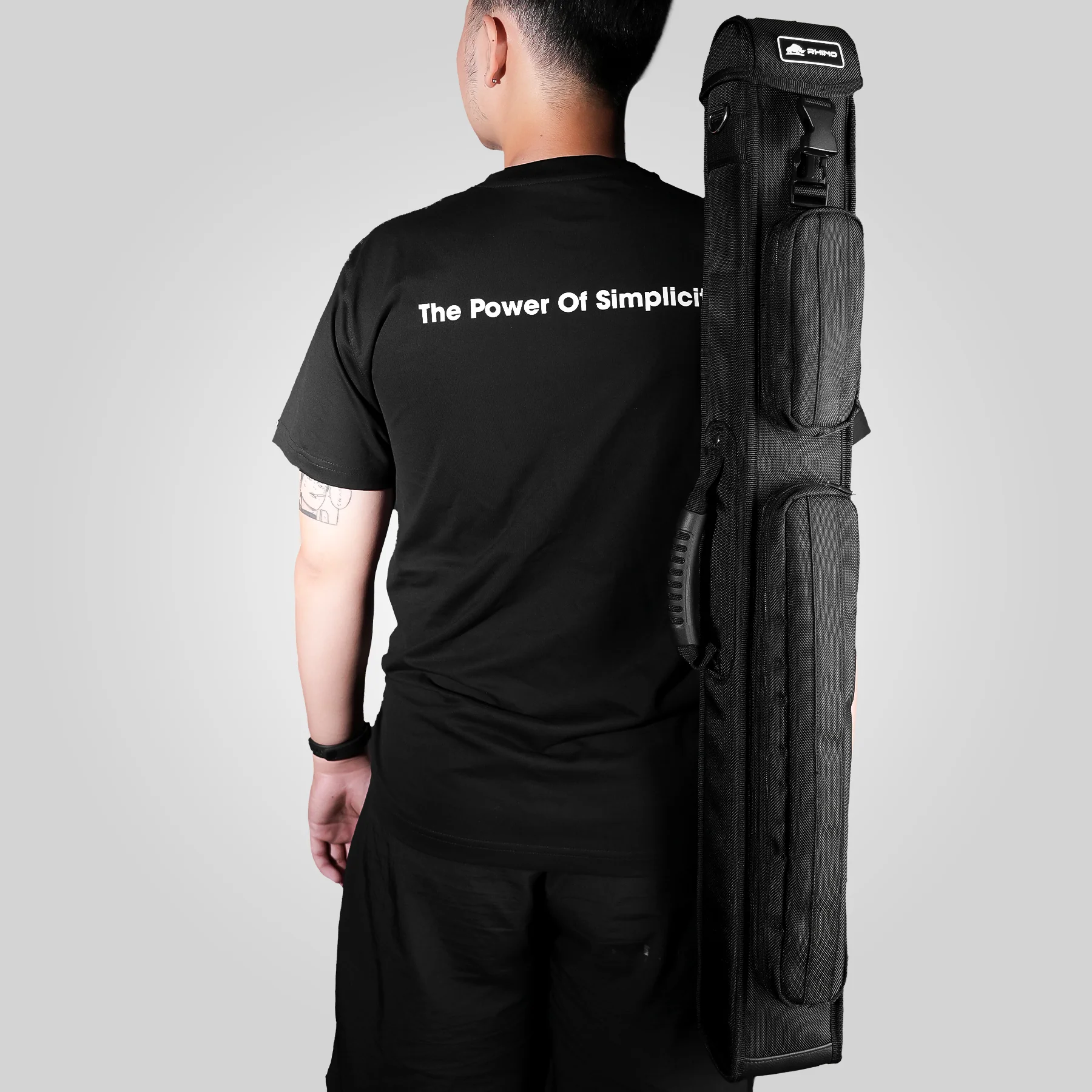 RHINO HARD CUE CASE 2X3 - BLACK - Image 3