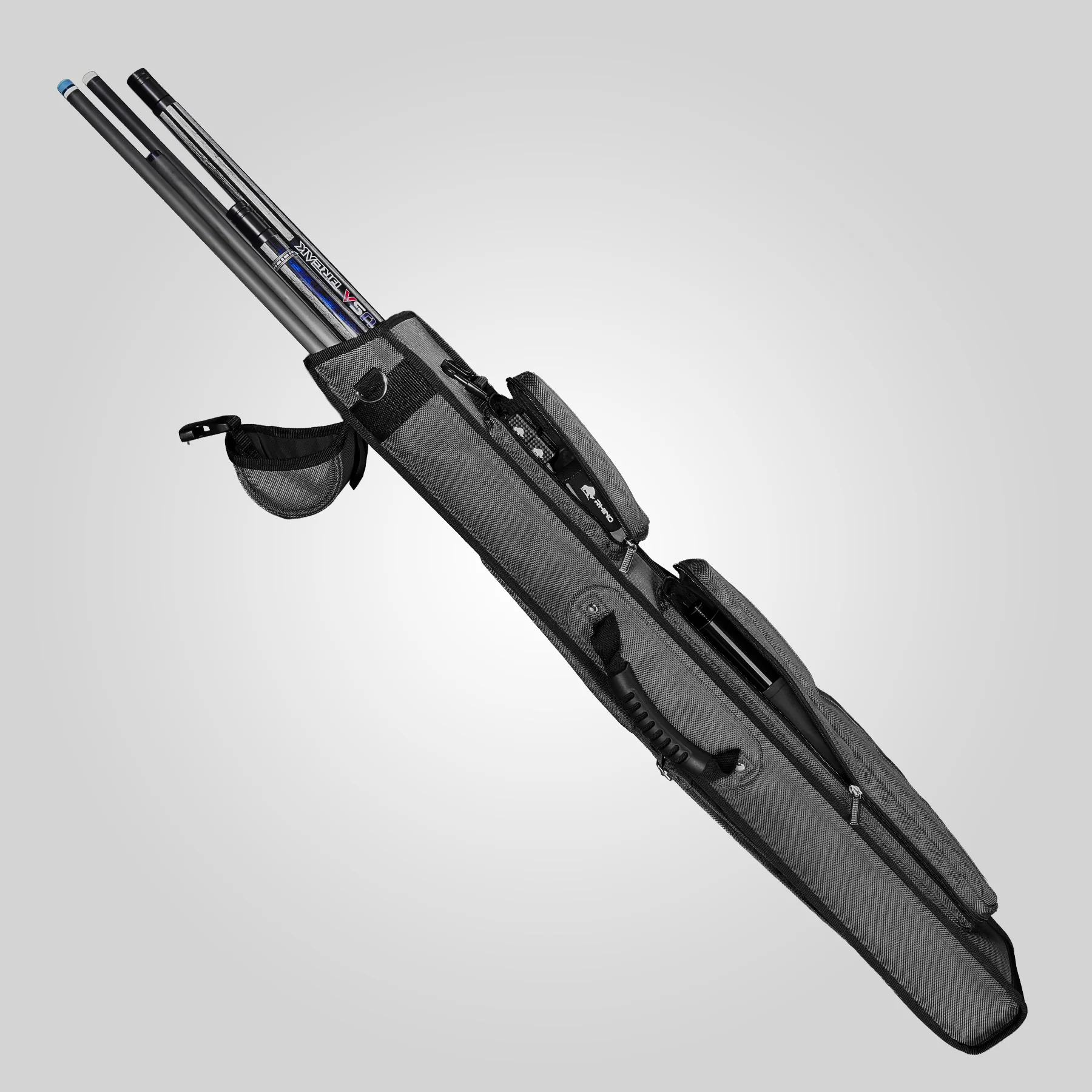 RHINO HARD CUE CASE 2X3 - GRAY - Image 4
