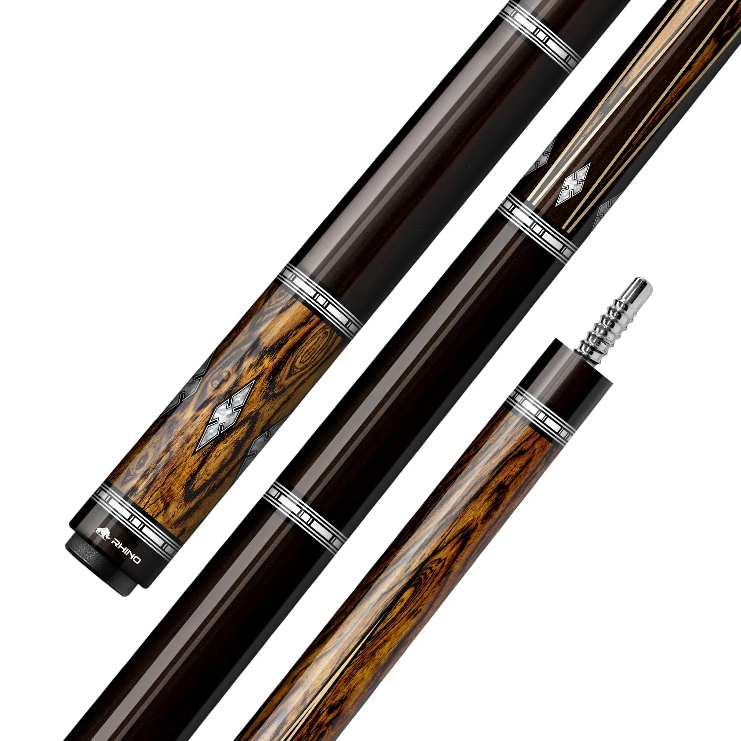 RHINO MUST Cue Butt - MU2 BOCOTE EBONY DIAMOND