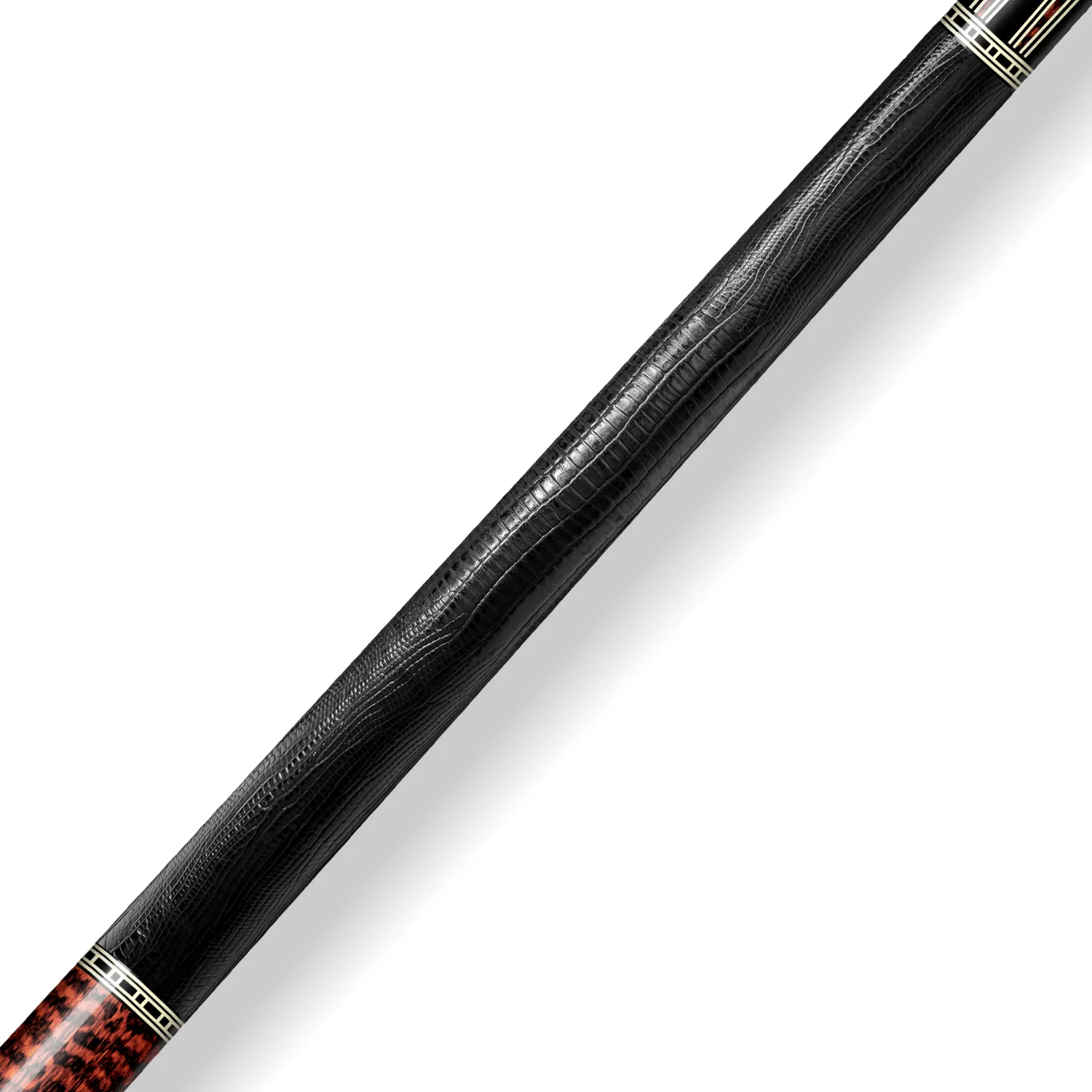 Rhino RETRÔ Cue Butt - Snake - Lizard Embossed Microfiber Leather Wrap & Point - Image 3