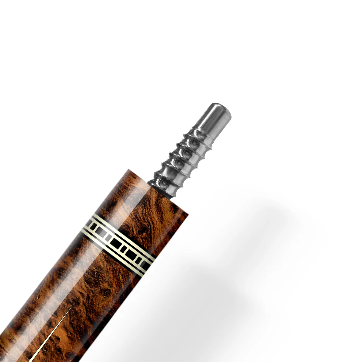 Rhino RETRÔ Cue Butt - Thuya - Lizard Embossed Microfiber Leather Wrap & Point - Image 5