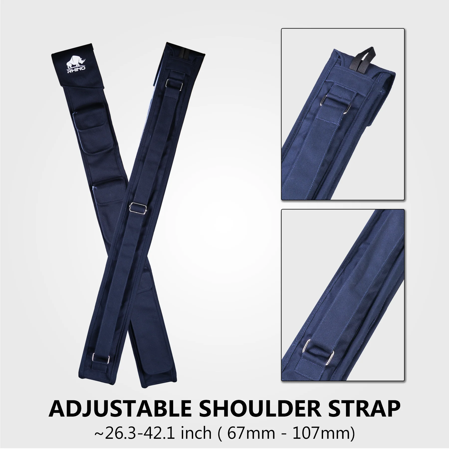 RHINO SOFT CUE CASE 1X2 - NAVY - Image 2
